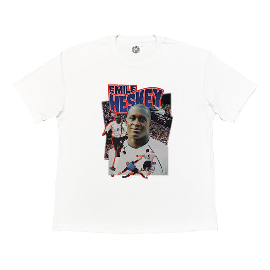 England Heskey Bootleg Tee, Small / England / White