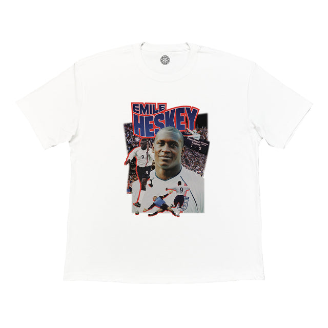 England Heskey Bootleg Tee, Small / England / White