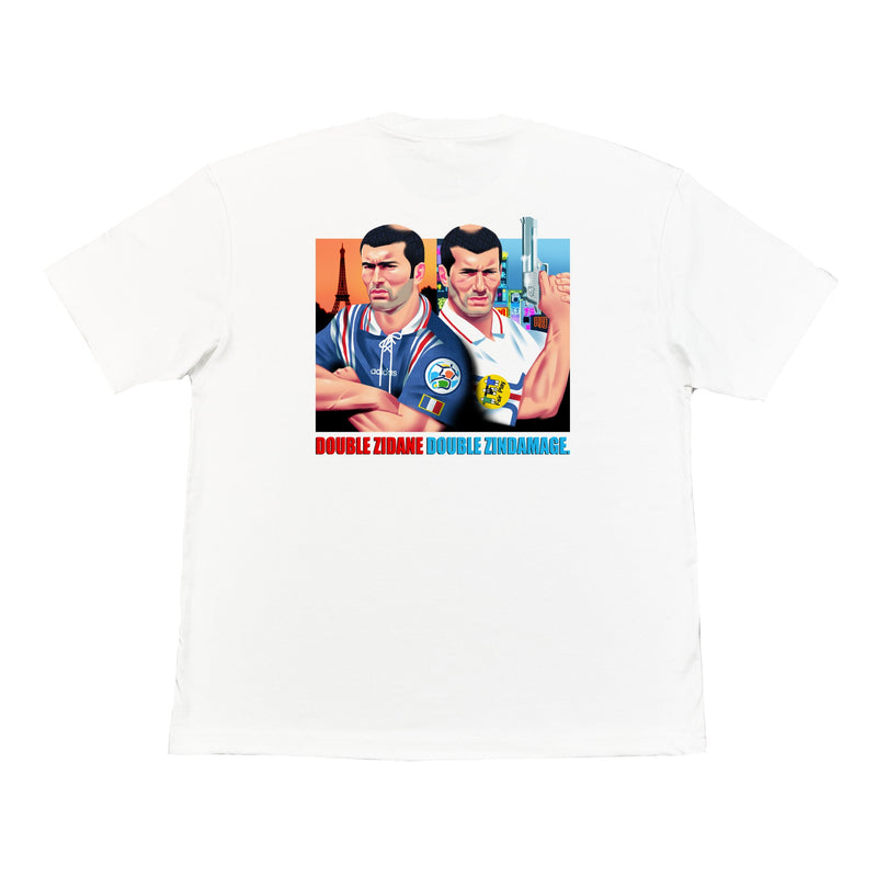 Double Zindamage Hong Kong Pop-Up Graphic Tee, Large / White / Hong Kong