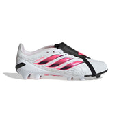 adidas Predator 26 League Fold-Over Tongue FG/AG Jnr Football Boots - Ftwr White/Solar Turbo/Core Black