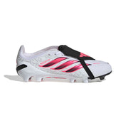 adidas Predator 26 Elite Fold-Over Tongue FG/AG Jnr Football Boots - Ftwr White/Solar Turbo/Core Black