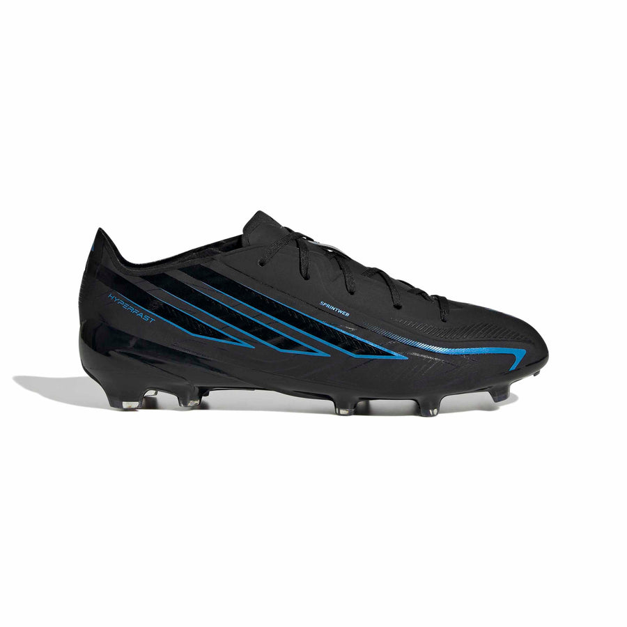 adidas F50 Hyperfast Elite FG/AG Jnr Football Boots - Core Black/Core Black/Lucid Ray Blue
