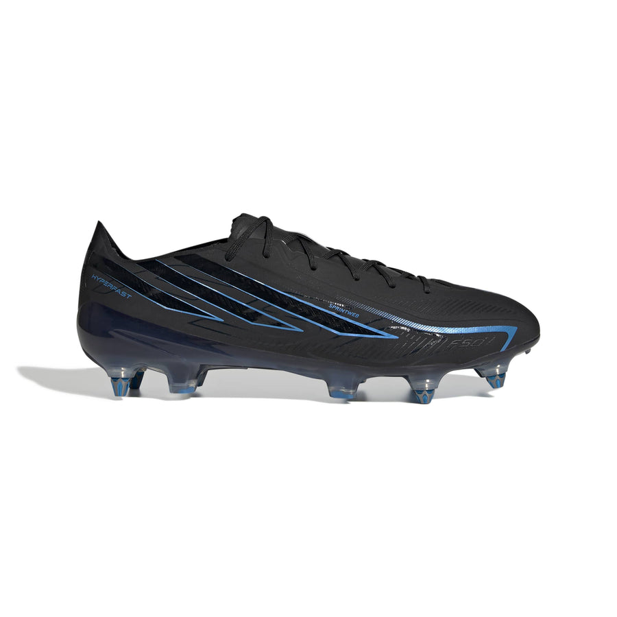 adidas F50 Hyperfast Elite SG Football Boots - Core Black/Core Black/Lucid Ray Blue