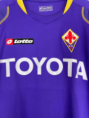 2008/09 Fiorentina Osvaldo #9 *Match Issue* L/S Home Shirt (XL) Lotto