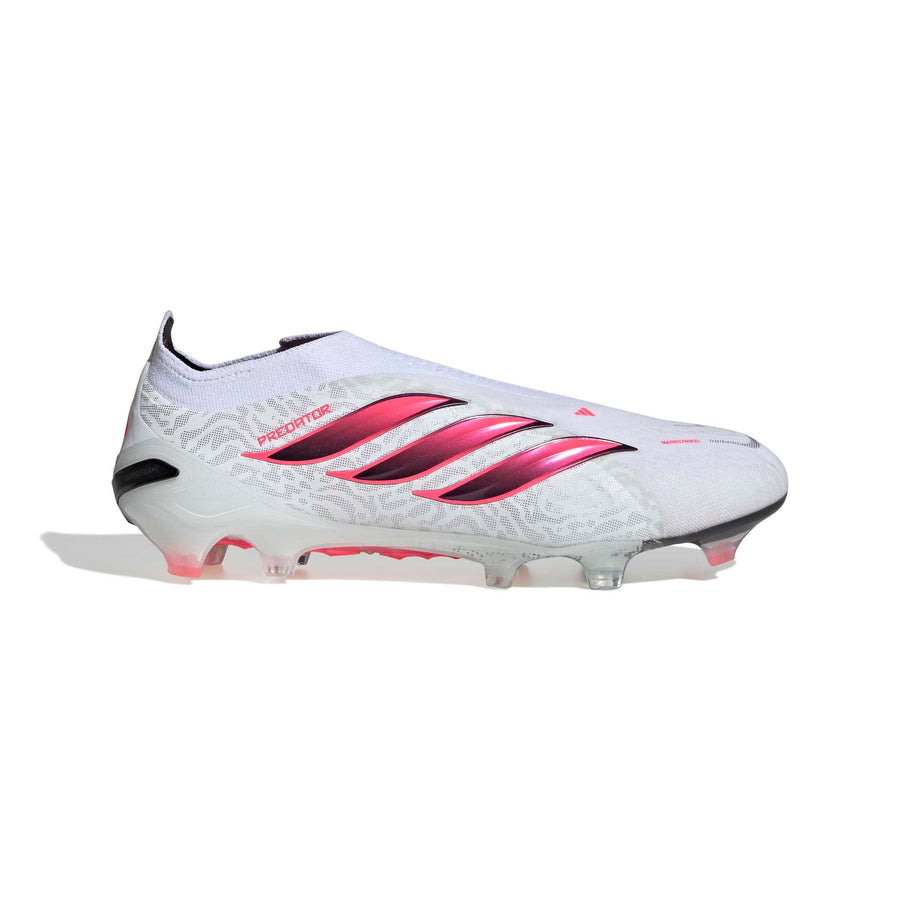 adidas Predator 26 Elite Laceless FG/AG Football Boots - Ftwr White/Solar Turbo/Core Black