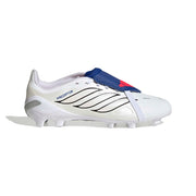 adidas Predator 26 League Fold-Over Tongue FG/AG Jnr Football Boots - Ftwr White/Zero Met./Royal Blue