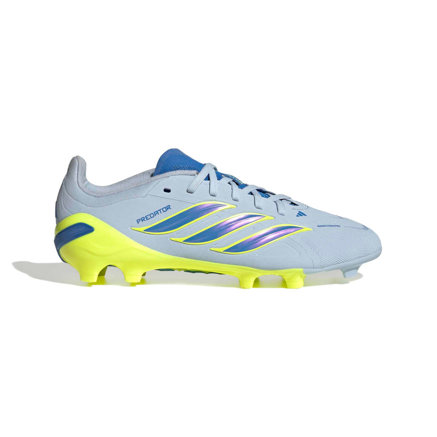 adidas Predator 26 Elite FG/AG Jnr Football Boots - Crystal Sky/Ray Blue/Team Solar Yellow