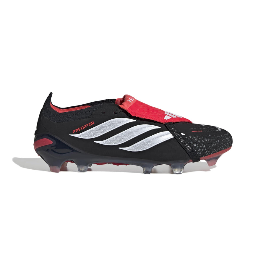 adidas Predator 26 Elite Fold-Over Tongue FG/AG Football Boots - Core Black/Ftwr White/Lucid Red