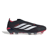 adidas Predator 26 Elite Laceless FG/AG Football Boots - Core Black/Ftwr White/Lucid Red
