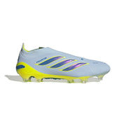 adidas Predator 26 Elite Laceless FG/AG Football Boots - Crystal Sky/Ray Blue/Team Solar Yellow