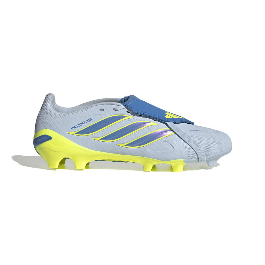 adidas Predator 26 League Fold Over Tongue FG/AG Football Boots - Crystal Sky/Ray Blue/Team Solar Yellow
