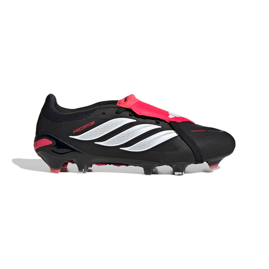 adidas Predator 26 Pro Fold-Over Tongue FG/AG Football Boots - Core Black/Ftwr White/Lucid Red