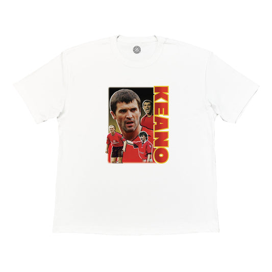 MANCHESTER UNITED KEANO BOOTLEG TEE | Cult Kits, Large / Manchester United / White