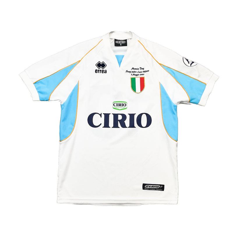 2001 LAZIO MANCINI #10 'TESTIMONIAL MANCIO DAY' SHIRT (S) ERREA