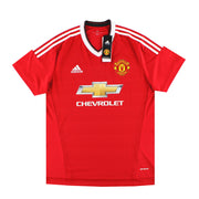 2015-16 Manchester United adidas Home Shirt *BNIB* S