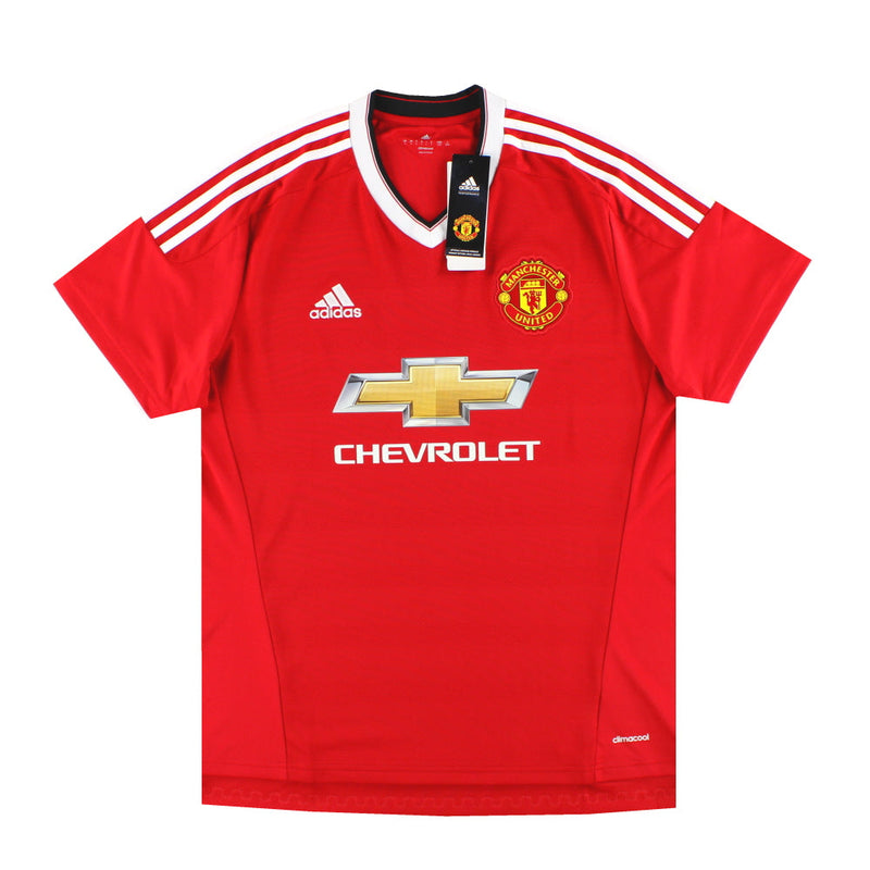 2015-16 Manchester United adidas Home Shirt *BNIB* L