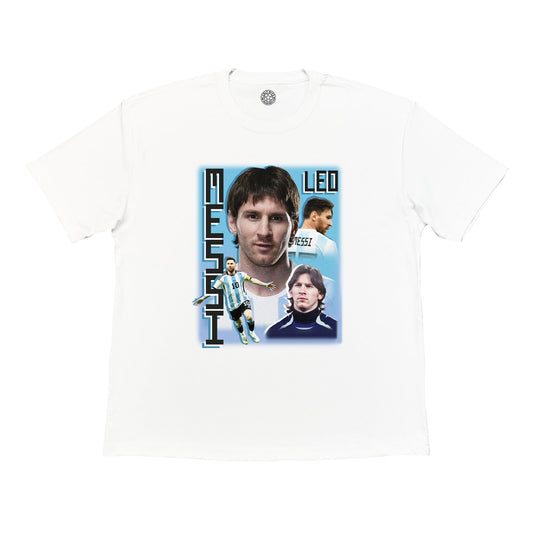 ARGENTINA MESSI BOOTLEG TEE | Cult Kits, Large / Argentina / White