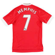 2015-16 Manchester United adidas Home Shirt Memphis #7 *Mint* XS