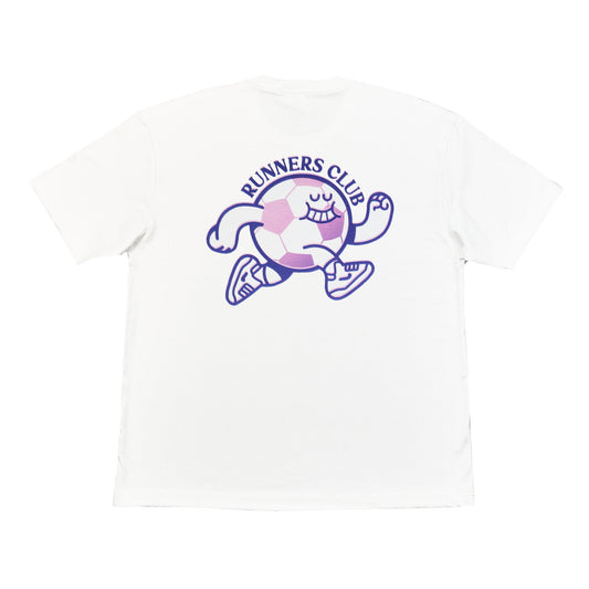RUNNERS CLUB FOOTBALL TEE | Cult Kits, Large / Runners Club / White