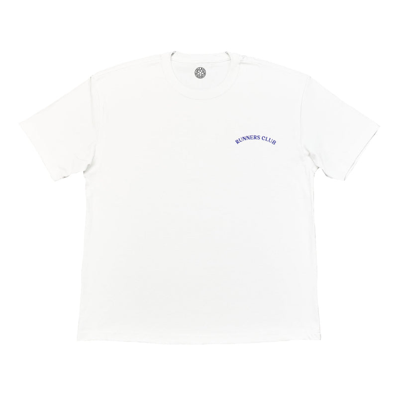 RUNNERS CLUB FOOTBALL TEE | Cult Kits, Large / Runners Club / White