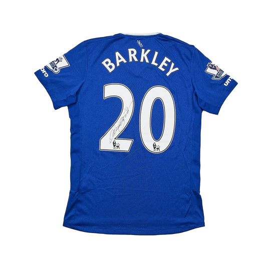2019/20 EVERTON BARKLEY #20 *MATCH ISSUE + SIGNED* HOME SHIRT (M) UMBRO