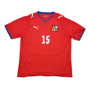 2008/09 Czech Republic Baros #15 Home Shirt (L) Puma