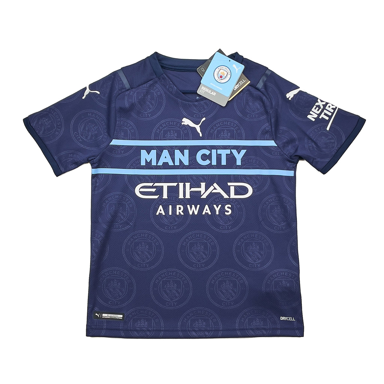 2021/22 Manchester City *BNWT* Third Shirt (Kids - Multiple Sizes) Puma, Medium Boys / Manchester City / 2021