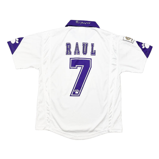 1997/98 Real Madrid Raul #7 Home Shirt (XS) Kelme