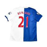 2010/11 Blackburn Rovers Benjani #21 *Match Issue* Home Shirt (XL) Umbro