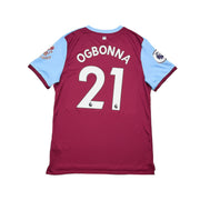 2019/20 West Ham Ogbonna #21 *Match Issue* Home Shirt (L) Umbro