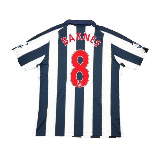 2010/11 WEST BROM BARNES #8 *MATCH ISSUE* HOME SHIRT (L) UMBRO