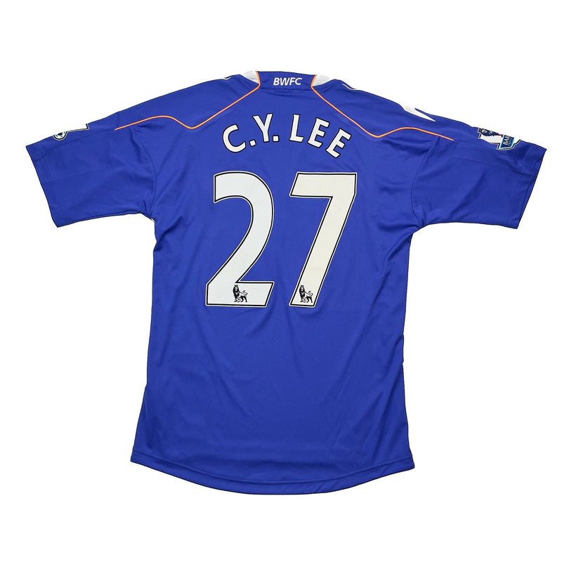 2010/11 BOLTON C.Y.LEE #27 *MATCH ISSUE* AWAY SHIRT (M) REEBOK