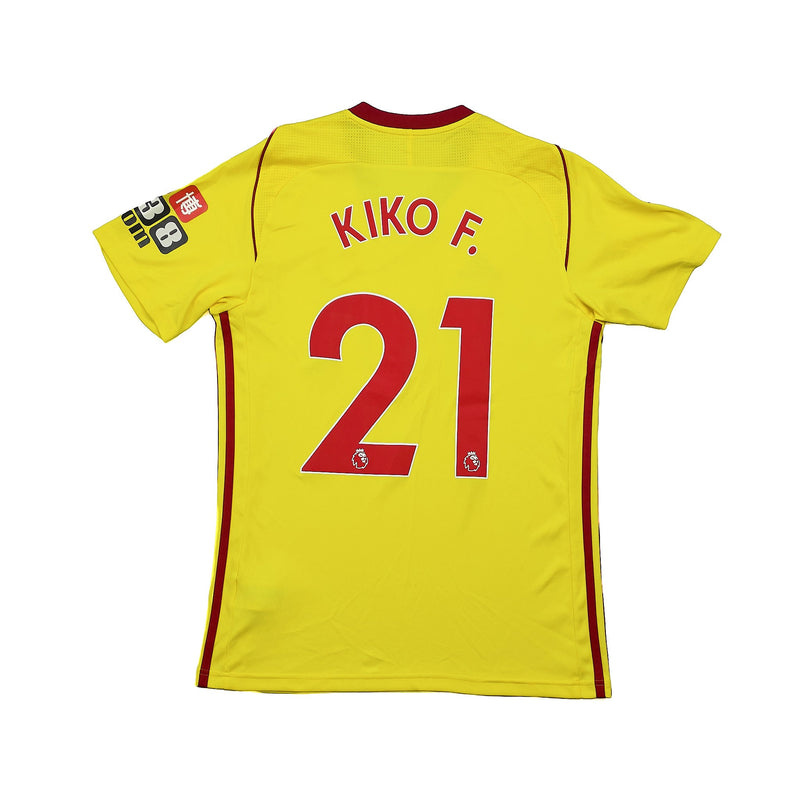 2017/18 WATFORD KIKO F #21 *MATCH ISSUE* HOME SHIRT (S) ADIDAS