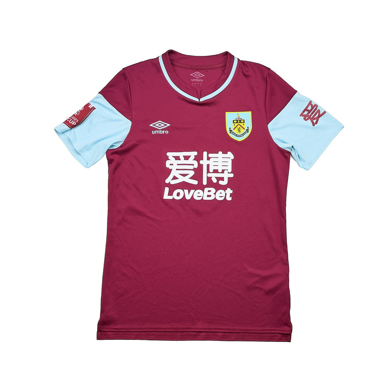 2020/21 BURNLEY MEE #6 *MATCH ISSUE* FA CUP HOME SHIRT (M) UMBRO