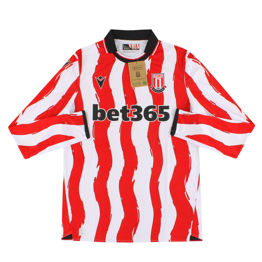 2025-26 Stoke City Macron Home Shirt L/S *BNIB*