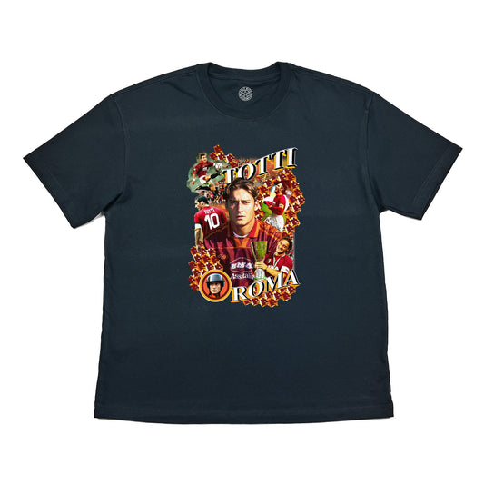 ROMA TOTTI BOOTLEG TEE, Cult Kits, Small / Roma / Black