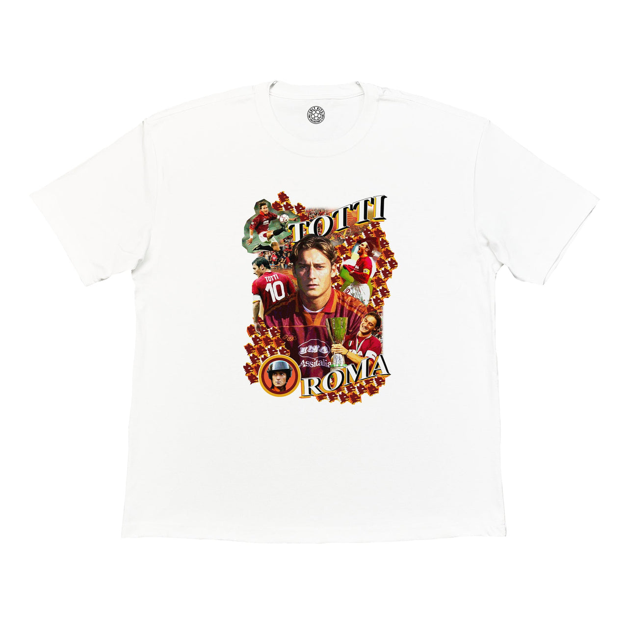 ROMA TOTTI BOOTLEG TEE, Cult Kits, Medium / Roma / White
