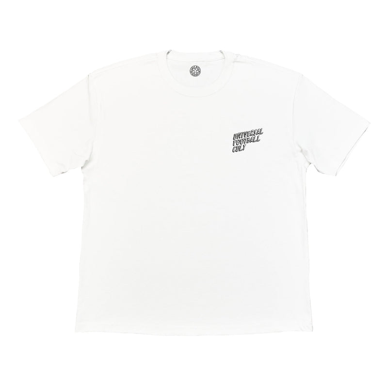 UNIVERSAL FOOTBALL CULT TEE | Cult Kits, Large / Universal Football Cult / White