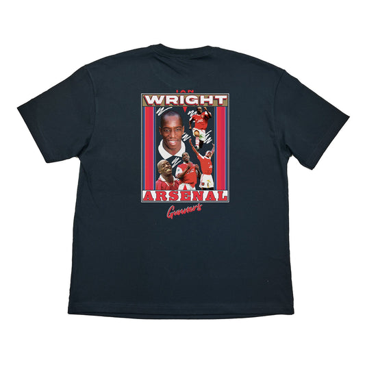 ARSENAL IAN WRIGHT BOOTLEG TEE, Cult Kits, XL / Arsenal / Black