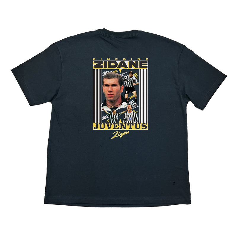 JUVENTUS ZIZOU BOOTLEG TEE, Cult Kits, Small / Juventus / Black