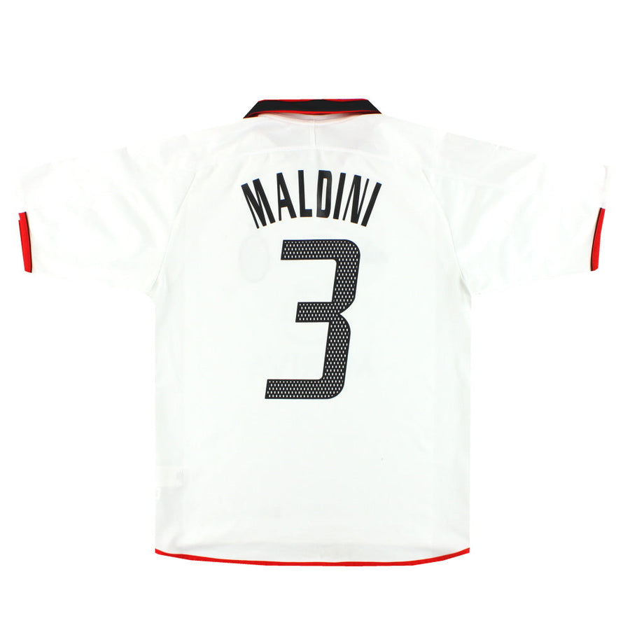 2003-04 AC Milan adidas CL Away Shirt Maldini #3 M L