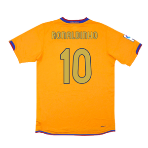 Barcelona 2006-07 Away Shirt (S) (Excellent) (Ronaldinho 10)_1