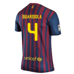 Barcelona 2011-12 Home Shirt (L) (Very Good) (Guardiola 4)_1