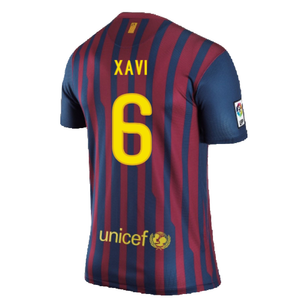 Barcelona 2011-2012 Home Shirt (S) (Excellent) (Xavi 6)_1