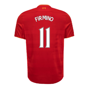 Liverpool 2016-17 Home Football Shirt (Excellent) (Firmino 11)_1