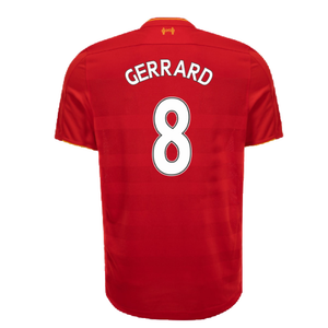 Liverpool 2016-17 Home Shirt (Good) (Gerrard 8)_1