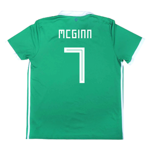 2017-2018 Northern Ireland Home Shirt ((Very Good) L) (McGinn 7)_2