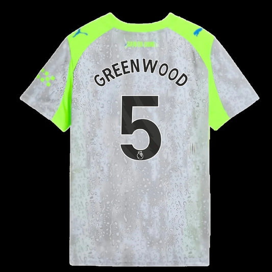 2025-2026 Man City Third Shirt (Kids) (Greenwood 5)_0