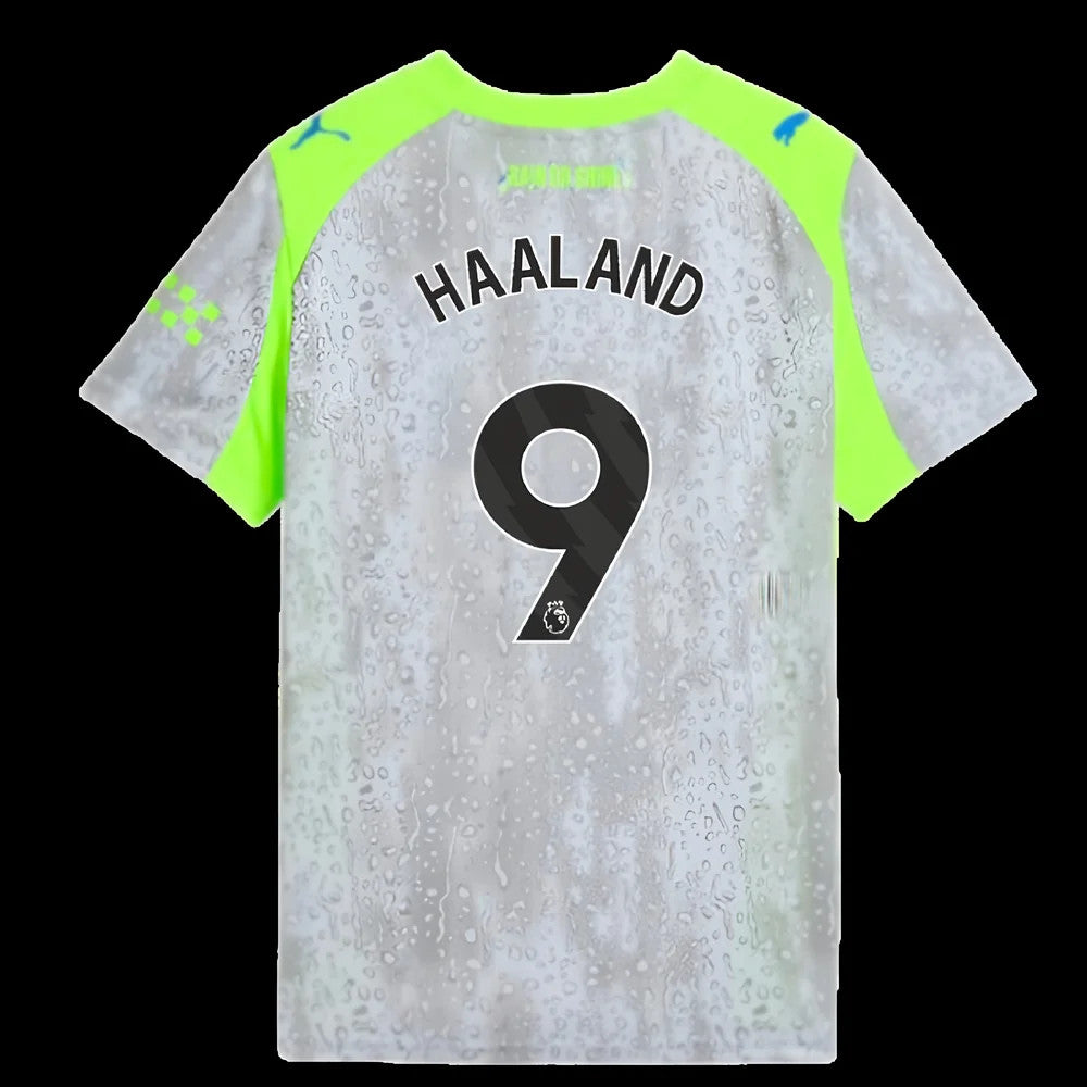 2025-2026 Man City Third Shirt (Kids) (Haaland 9)_0