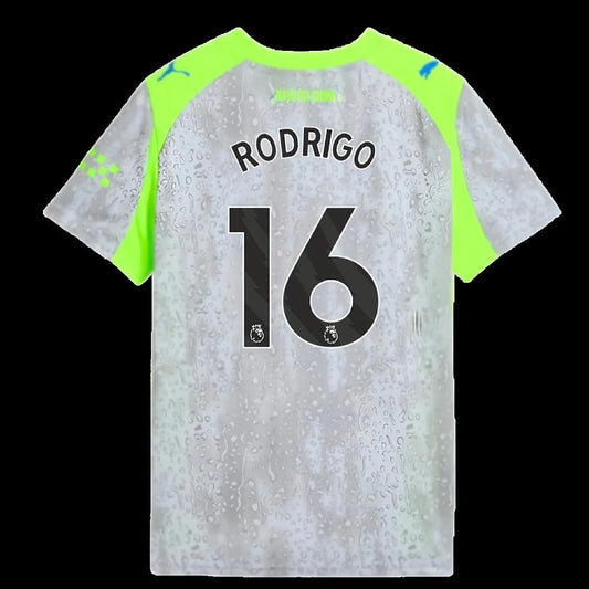 2025-2026 Man City Third Shirt (Kids) (Rodrigo 16)_0